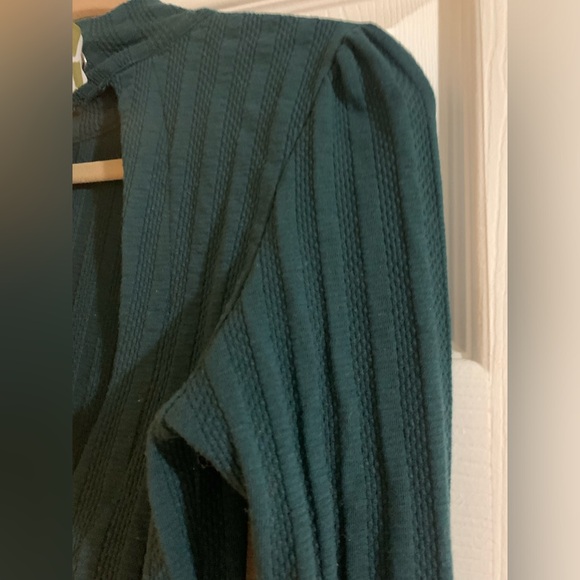 Free People Party in The Back Top in Dark Green - Size Small - Picture 8 of 11